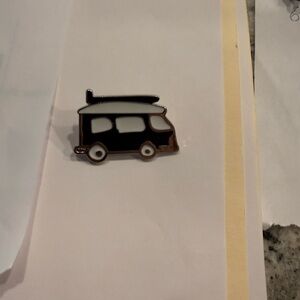 Black and White Van Enamel Pin